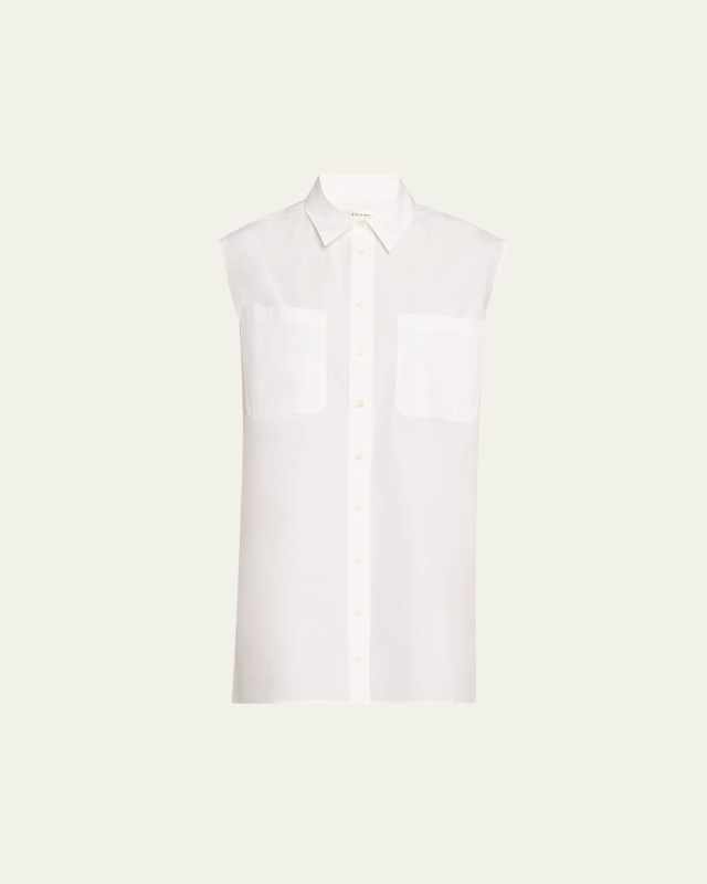 The Sleeveless Shirtdress
